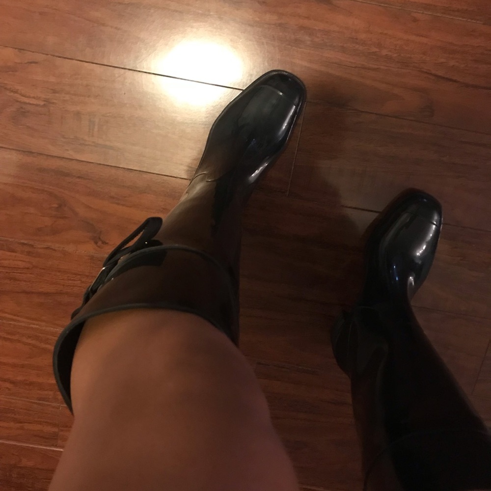 SOLD - Salvatore Ferragamo Tall Rain Boots - Picture 6 of 7